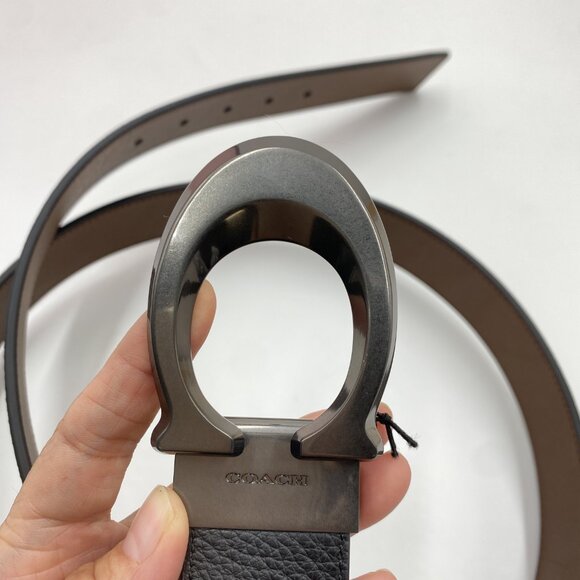 Coach Signature Buckle Cut To Size Reversible Belt 38 MM CQ013 - Picture 7 of 7